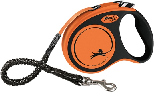 Flexi Πτυσσόμενο Λουρί/Οδηγός Σκύλου Ιμάντας Xtreme FXTRM3 σε Πορτοκαλί χρώμα 5m έως 60kg