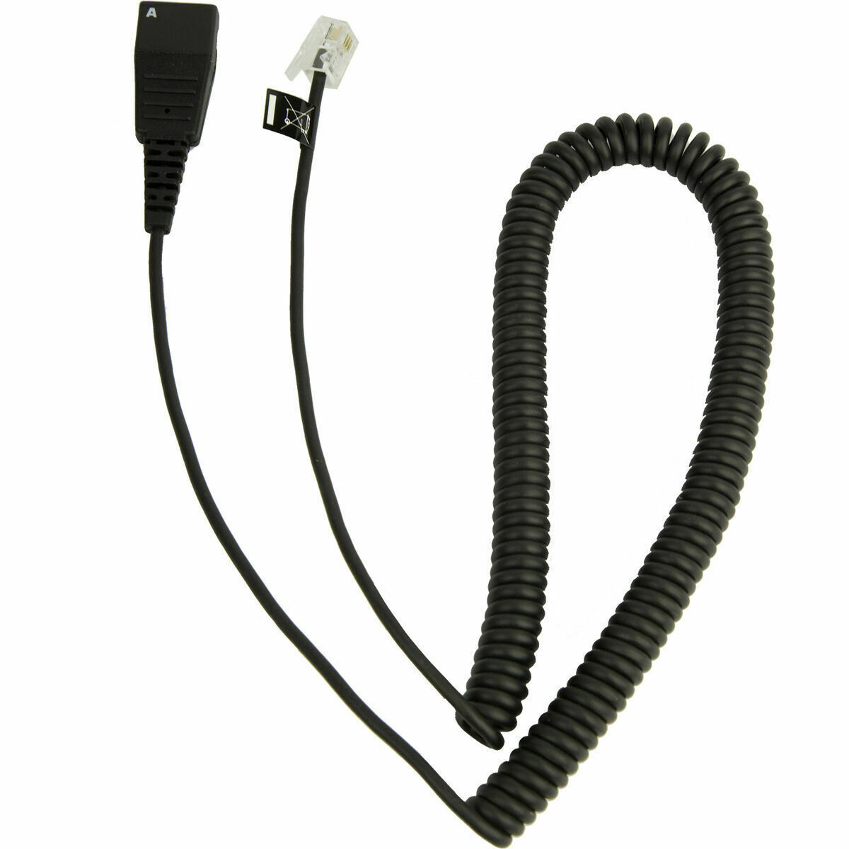 Jabra Αντάπτορας Rj-10 Extension Coiled Cord 2m 8800-01-37 - Image 1