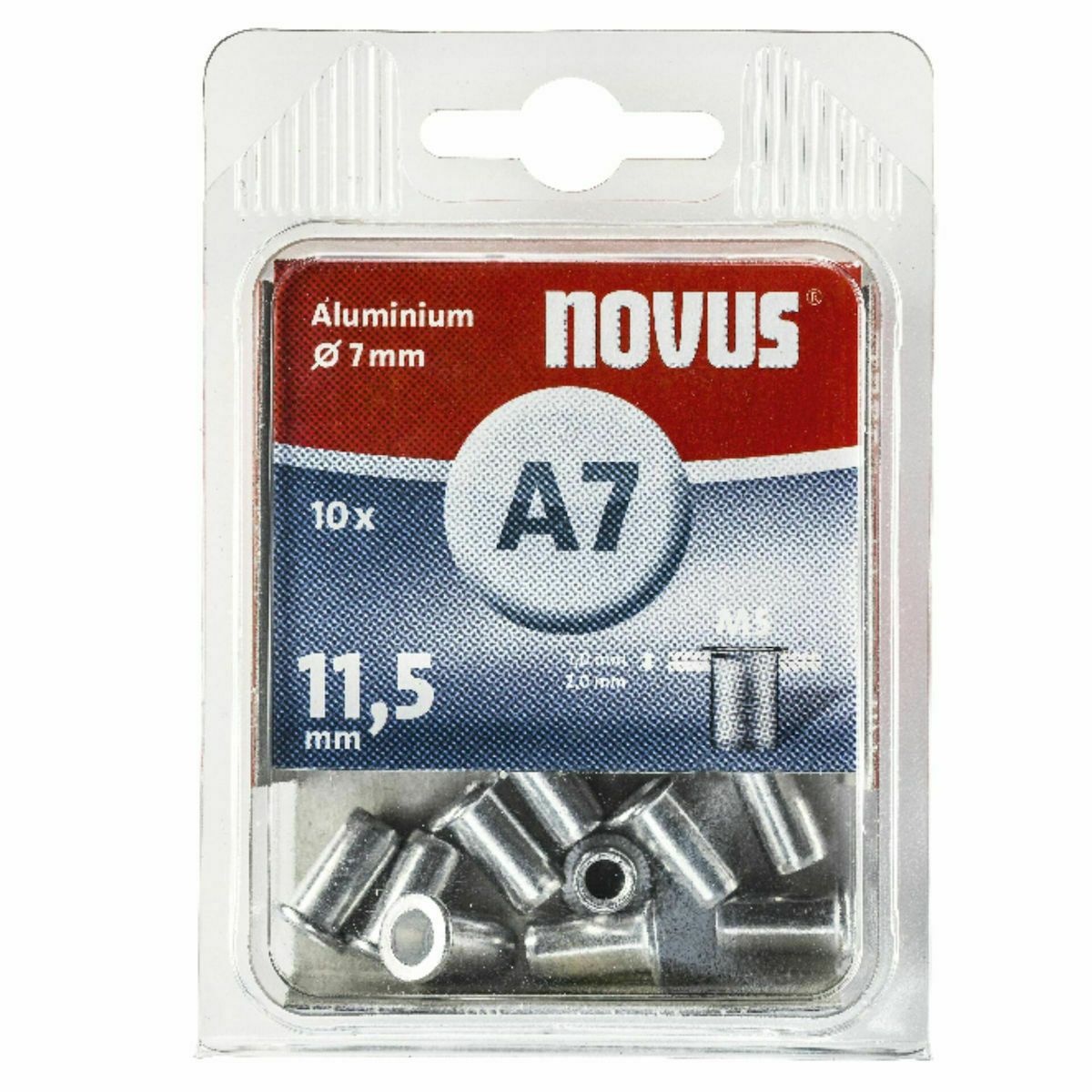Novus Πριτσίνια Αλουμινίου M5x11.5mm 10τμχ