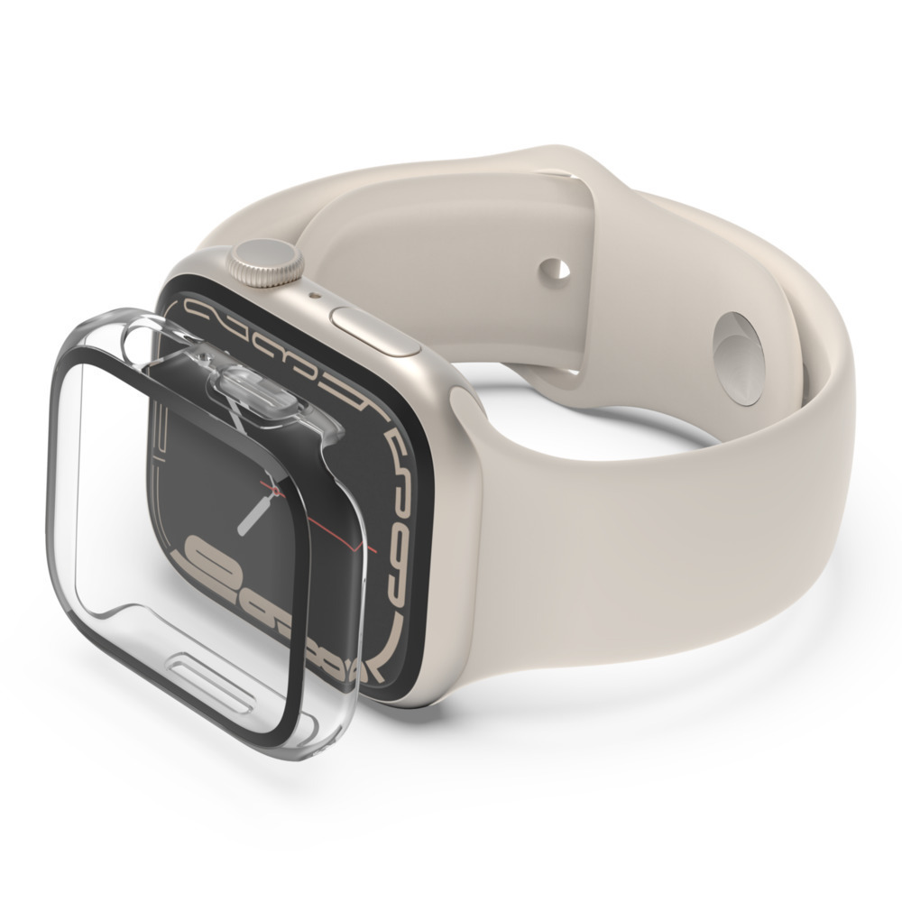 Belkin ScreenForce TemperedCurve Πλαστική Θήκη με Τζαμάκι σε Διάφανο χρώμα για το Apple Watch 45mm