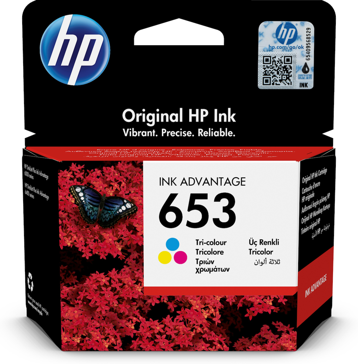 HP 653 Γνήσιο Μελάνι Εκτυπωτή InkJet - Image 1