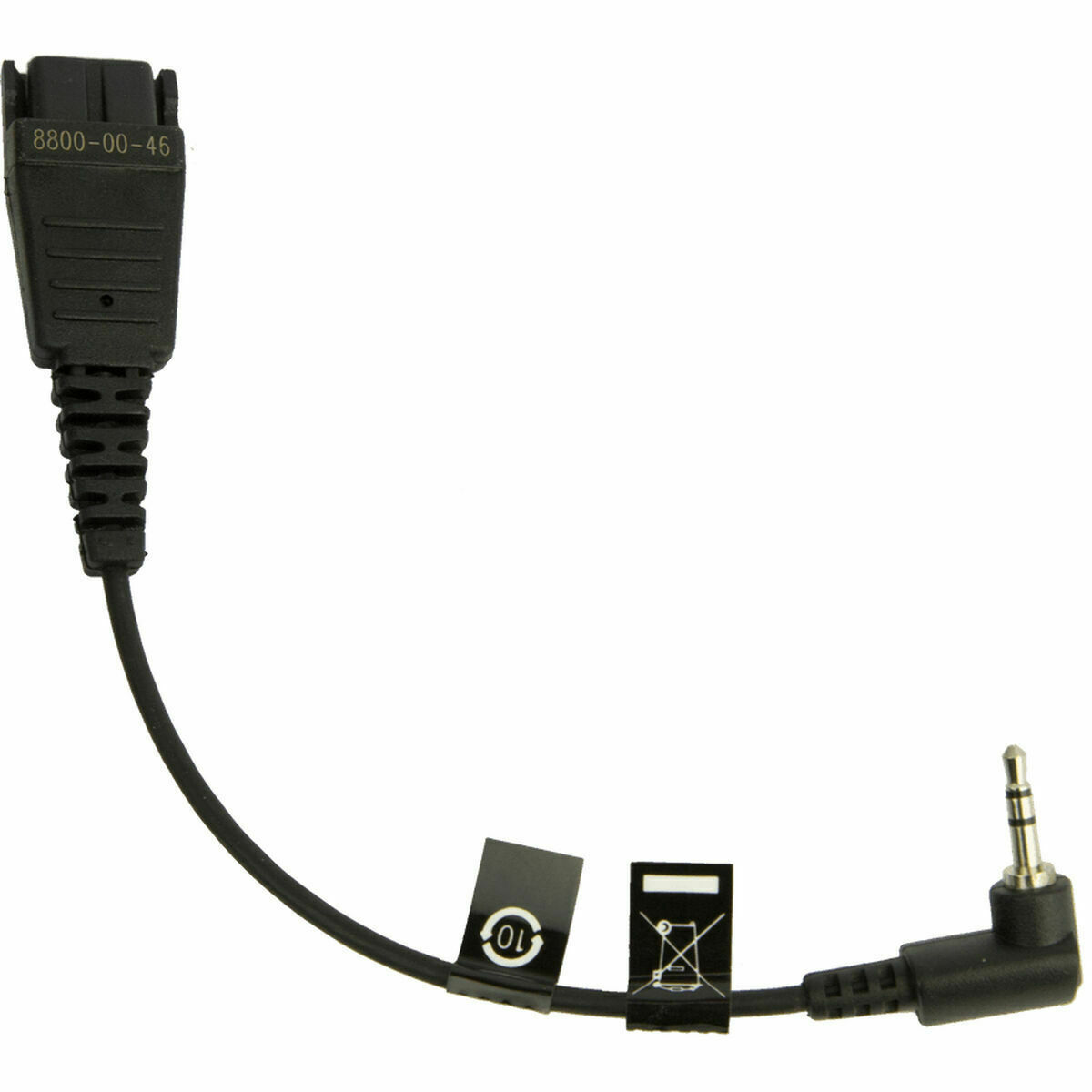 Jabra Quick Disconnect To 2.5mm- 0.15m Μαύρο (8800-00-46) - Image 1