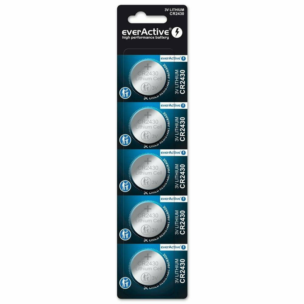everActive Μπαταρίες Λιθίου Ρολογιών CR2430 3V 5τμχ