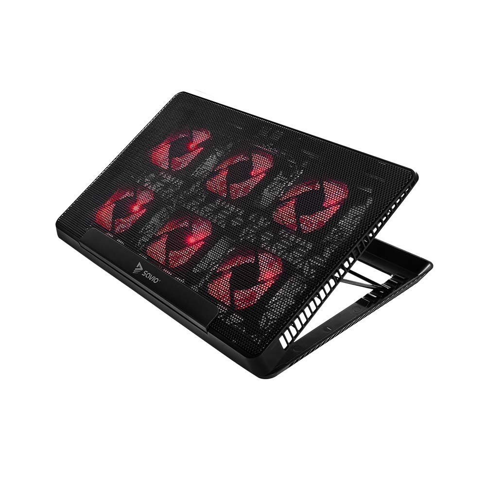 Savio COS-01 Cooling Pad με 6 Ανεμιστήρες και Φωτισμό