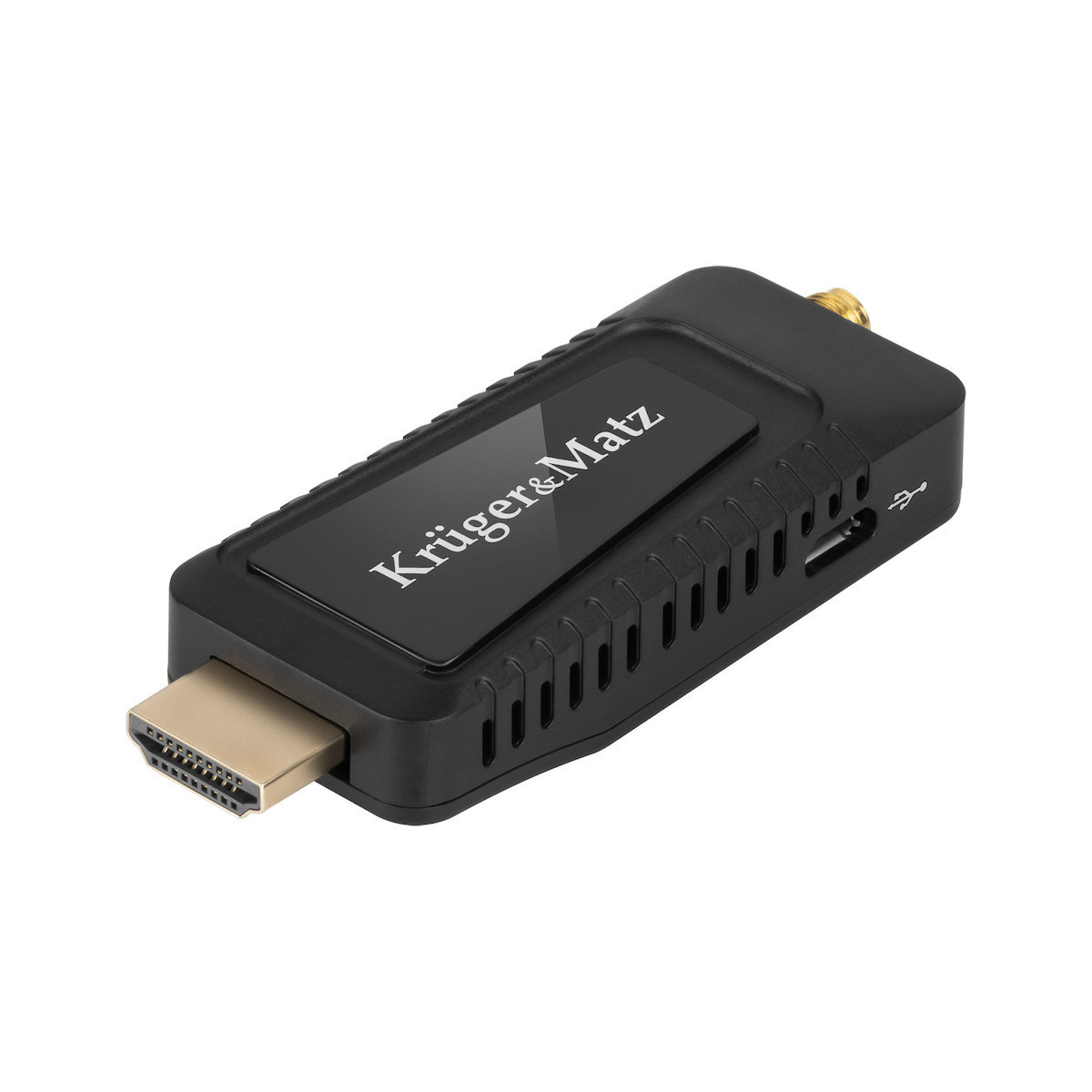 Kruger & Matz Mini Tuner DVB-T2 H.265 Ψηφιακός Δέκτης Mpeg-4 Full HD (1080p) Σύνδεσεις HDMI / USB