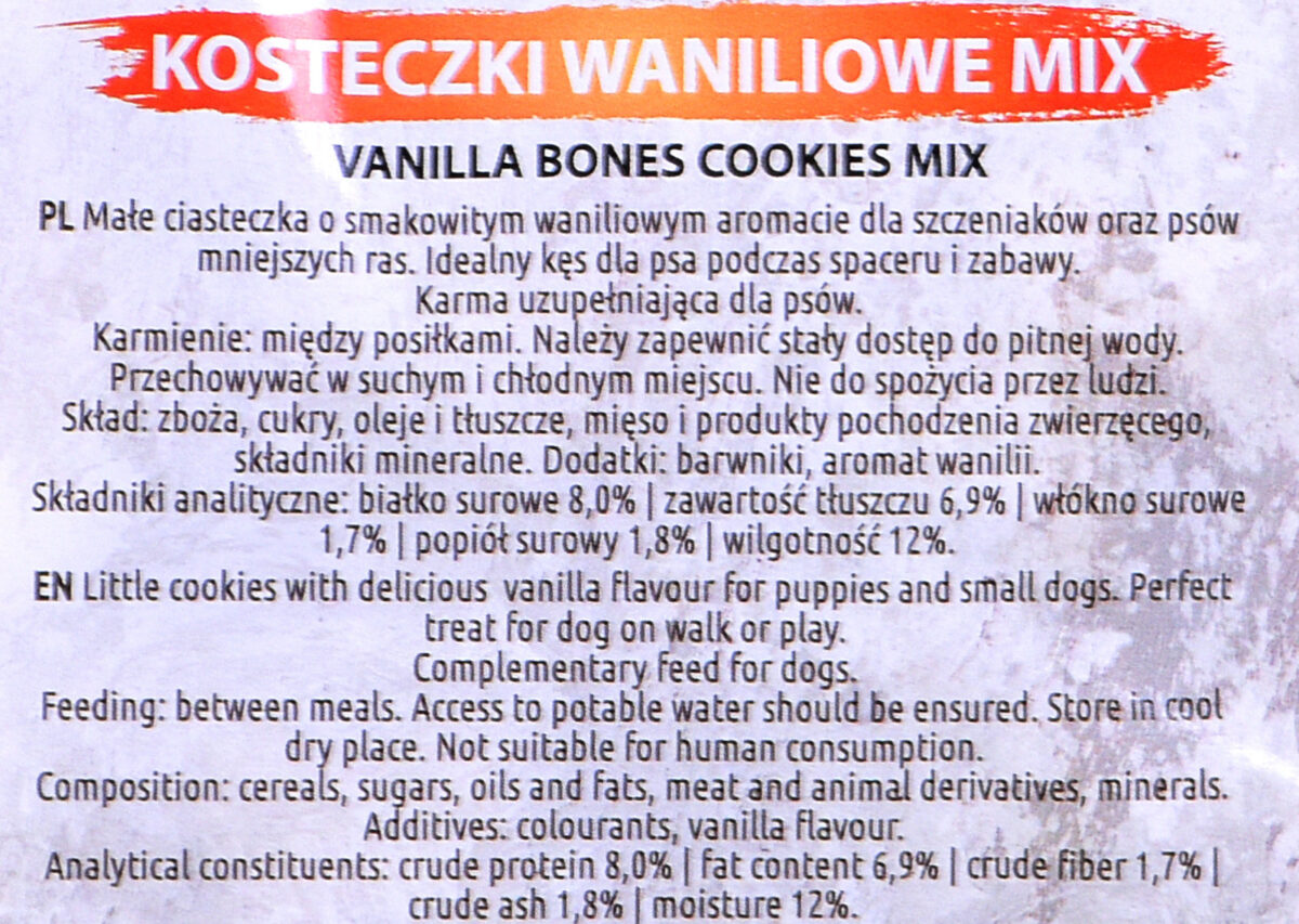 Maced Bones Cookies Λιχουδιές Εκπαίδευσης Σκύλου με Βανίλια 1kg - Image 2