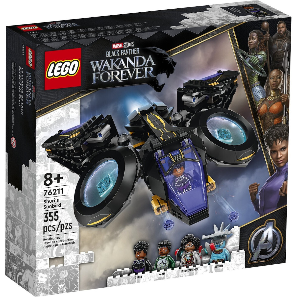 Lego Marvel Shuri's Sunbird για 8+ Ετών