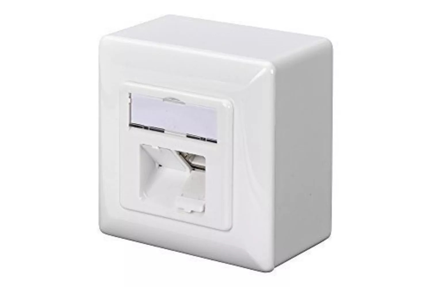 Digitus Εξωτερική Μονή Πρίζα Δικτύου RJ45 Τύπου Cat6 σε Λευκό Χρώμα DN-9006/B5-N