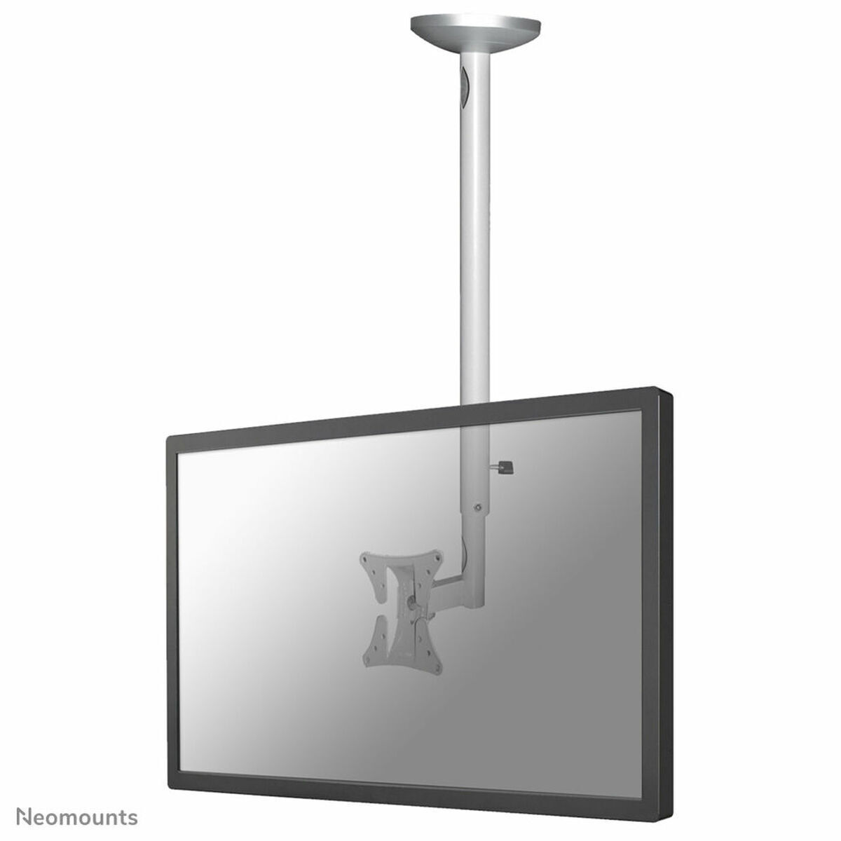 Newstar FPMA-C050Silver Βάση Τηλεόρασης Οροφής με Βραχίονα έως 30" και 20kg