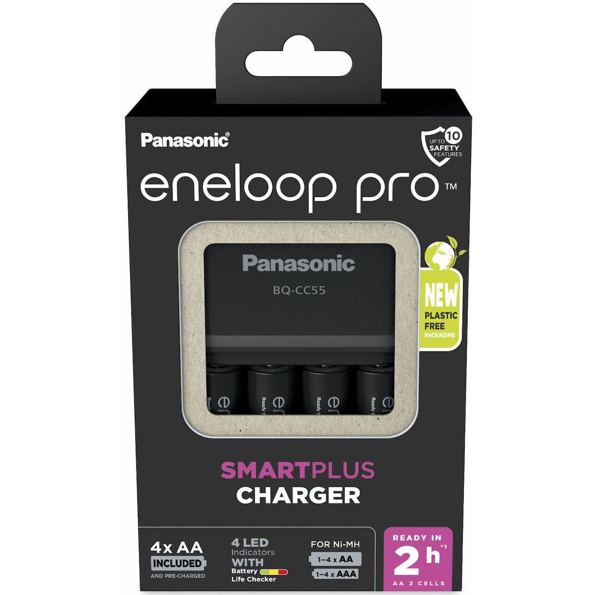 20221114152558_44e6081d Panasonic Eneloop Pro Smart & Quick BQ-CC55 Φορτιστής 4 Μπαταριών Ni-MH Μεγέθους AA/AAA Σετ με 4x AA 2500mAh - Image 3
