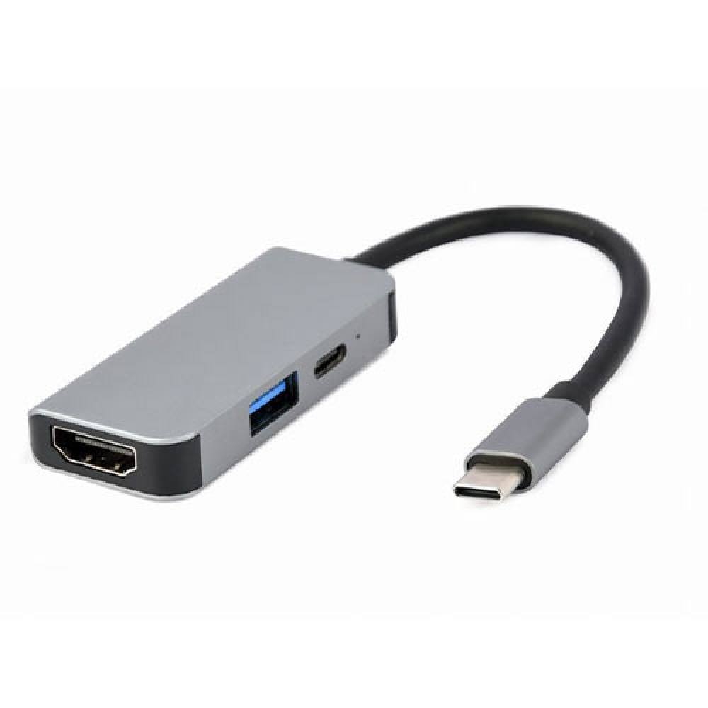 Cablexpert USB-C Docking Station με HDMI 4K PD (A-CM-COMBO3-02)