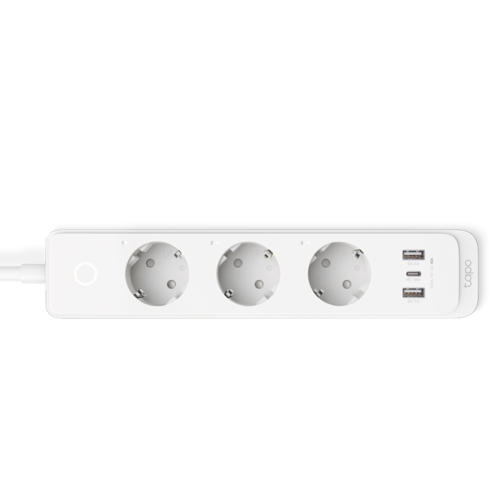 TP-LINK Tapo P300 Smart Πολύπριζο 3 Θέσεων με 2 USB-A, 1 USB-C, Διακόπτη και Καλώδιο 1.5m - Image 1