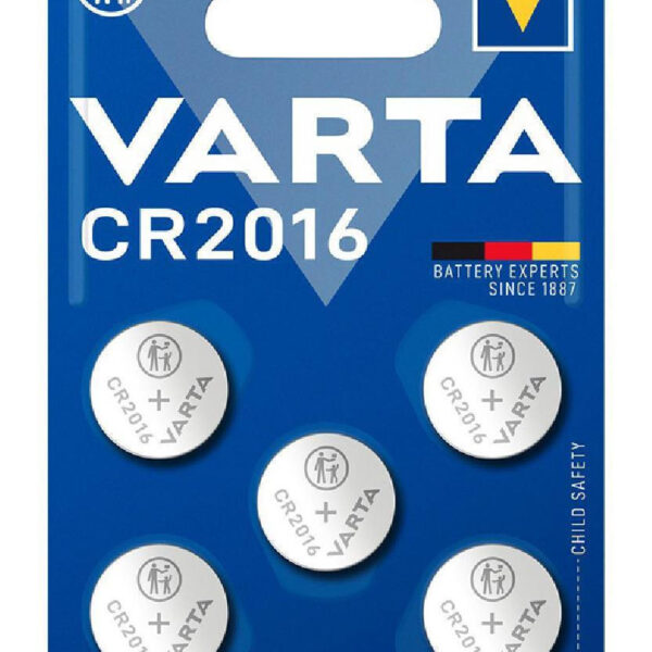Varta Μπαταρίες Λιθίου Ρολογιών CR2016 3V 5τμχ