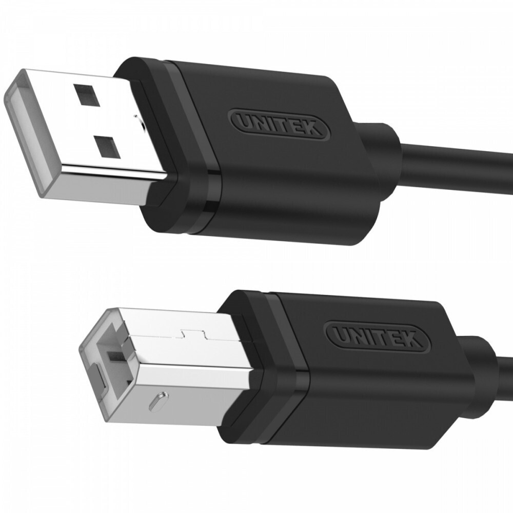 Unitek USB 2.0 Cable USB-A male - USB-B male Μαύρο 3m (Y-C420GBK)