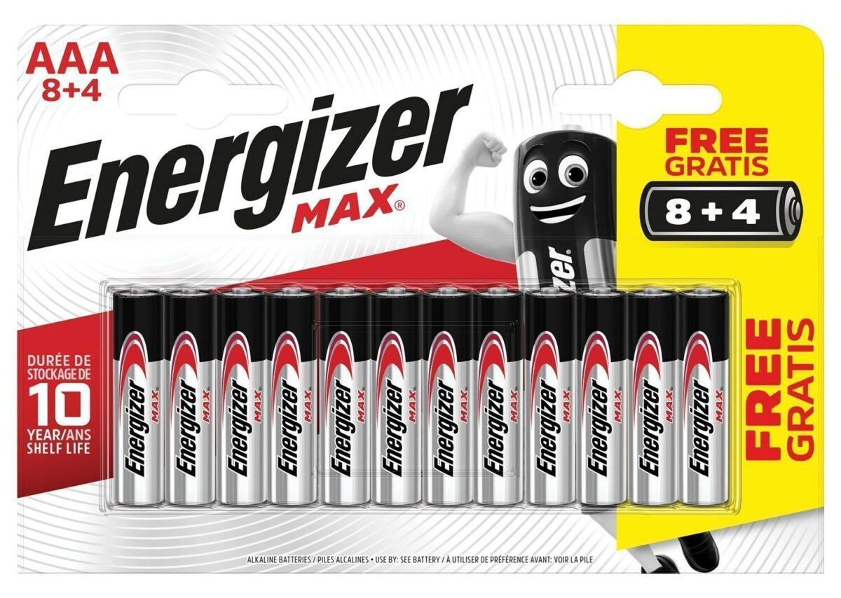 Energizer Max AAA 1.5V 12τμχ - Image 1
