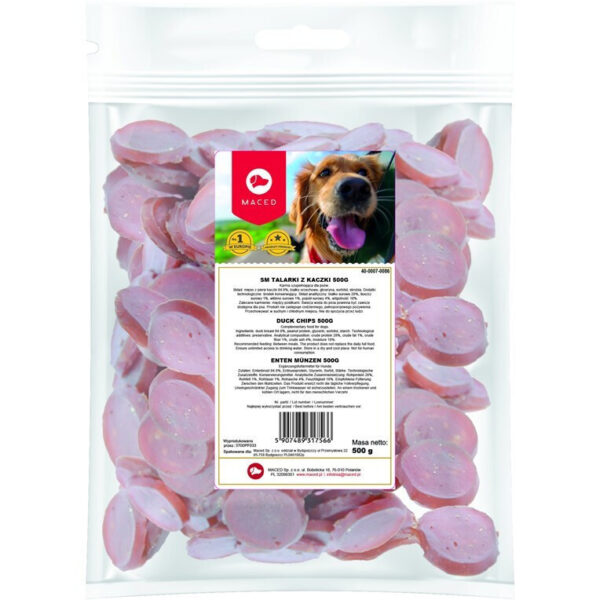 Maced Duck Chips Λιχουδιές Σκύλου με Πάπια 500gr