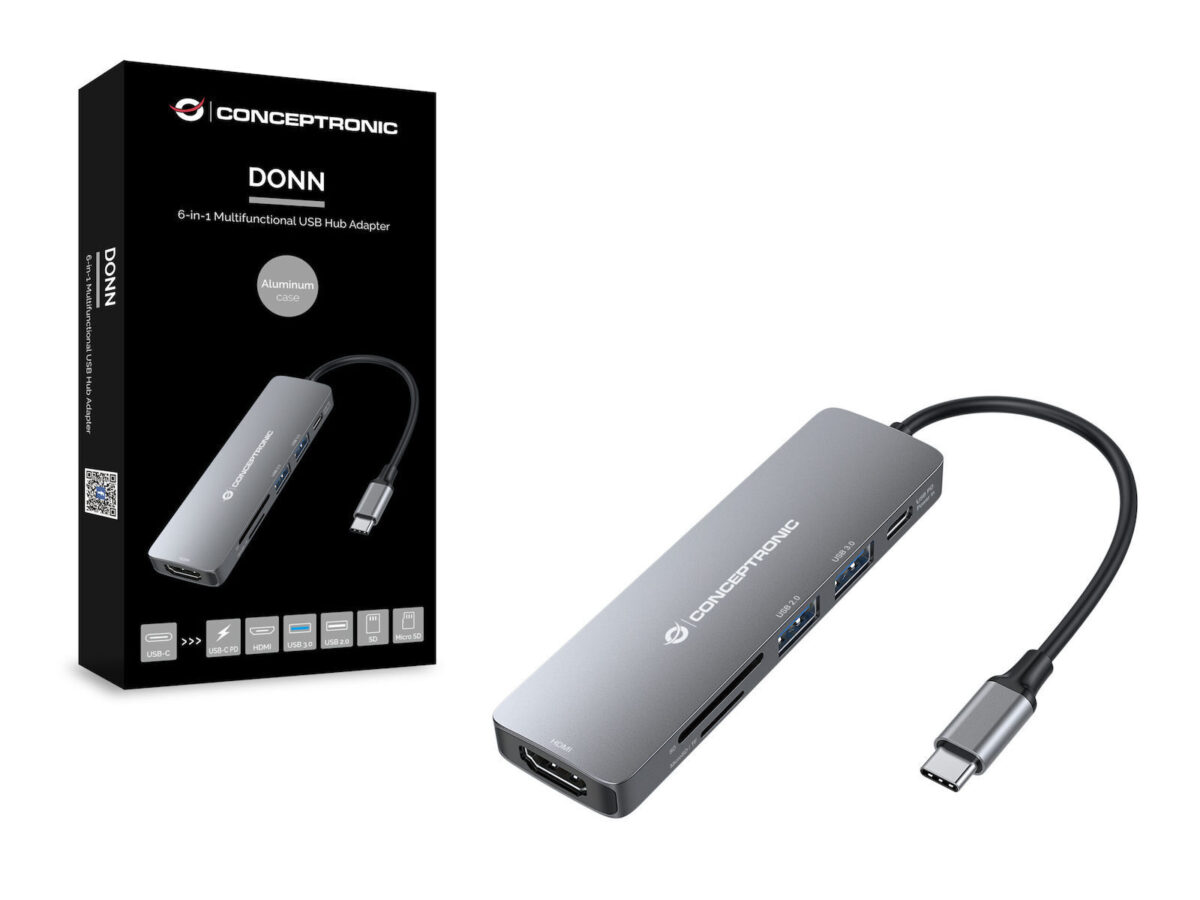 Conceptronic USB-C Docking Station με HDMI 4K PD (DONN11G) - Image 2