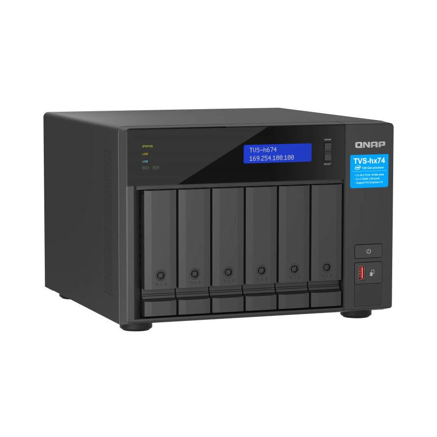 QNap TVS-h674 NAS με 6 θέσεις για HDD/M.2/SSD - Image 1