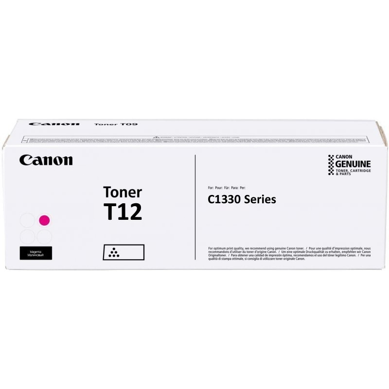 Canon T12 Γνήσιο Toner Laser Εκτυπωτή Ματζέντα 5300 Σελίδων (5096C006) - Image 1