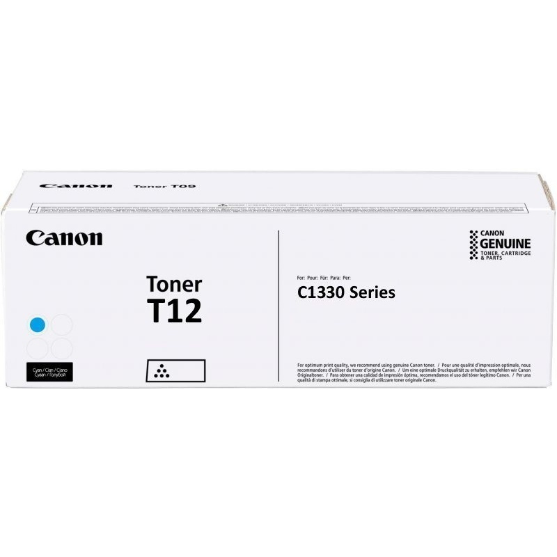 Canon T12 Γνήσιο Toner Laser Εκτυπωτή Κυανό 5300 Σελίδων (5097C006) - Image 1