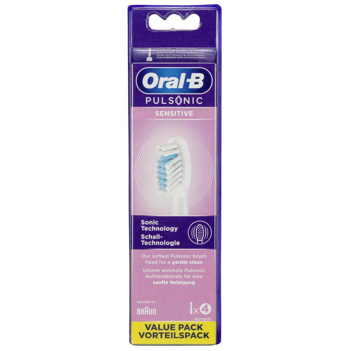Oral-B Pulsonic Sensitive Ανταλλακτικές Κεφαλές για Ηλεκτρική Οδοντόβουρτσα Value Pack