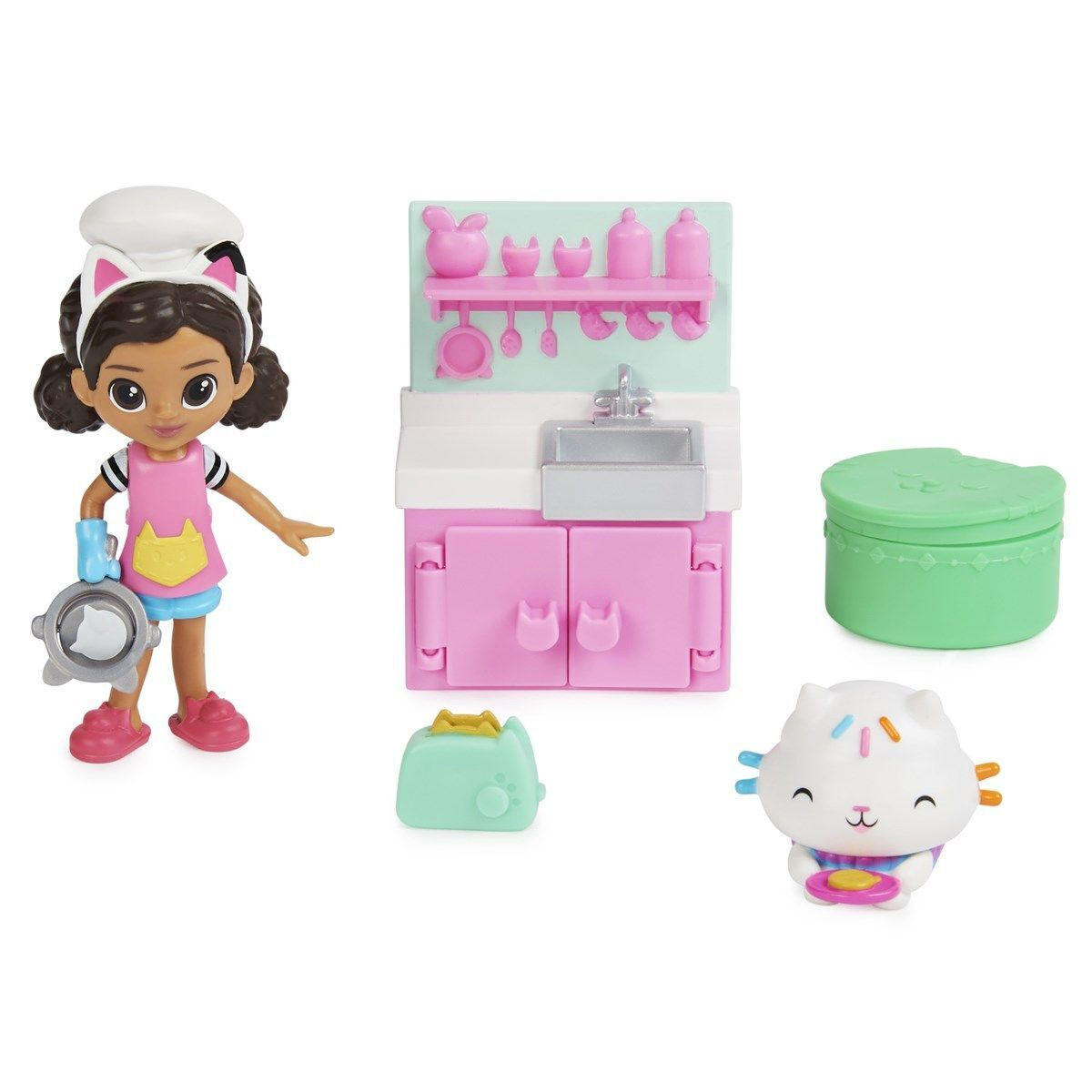 Spin Master Παιχνίδι Μινιατούρα Gabby´s Dollhouse Cat-tivity Pack Cooking Gabby για 3+ Ετών - Image 1