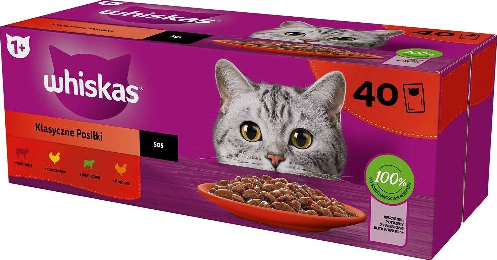 Whiskas Classic Meals In Sauce 40x85gr