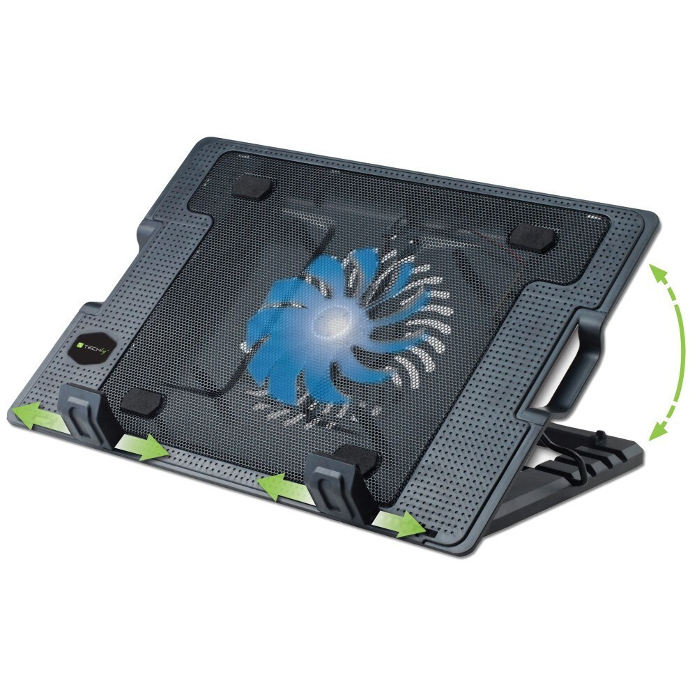 Techly Cooling Pad με 1 Ανεμιστήρα και Φωτισμό (ICOOL-CP12TY)