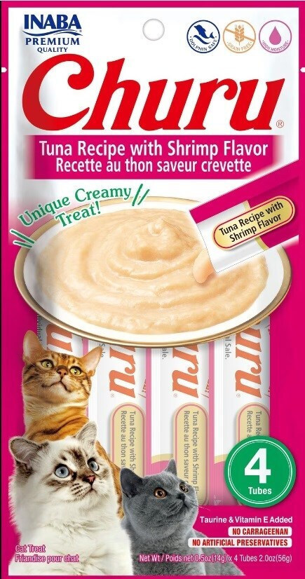 Inaba Churu Tuna Λιχουδιές Σνακ για Ενήλικες Γάτες 4τμχ 14gr