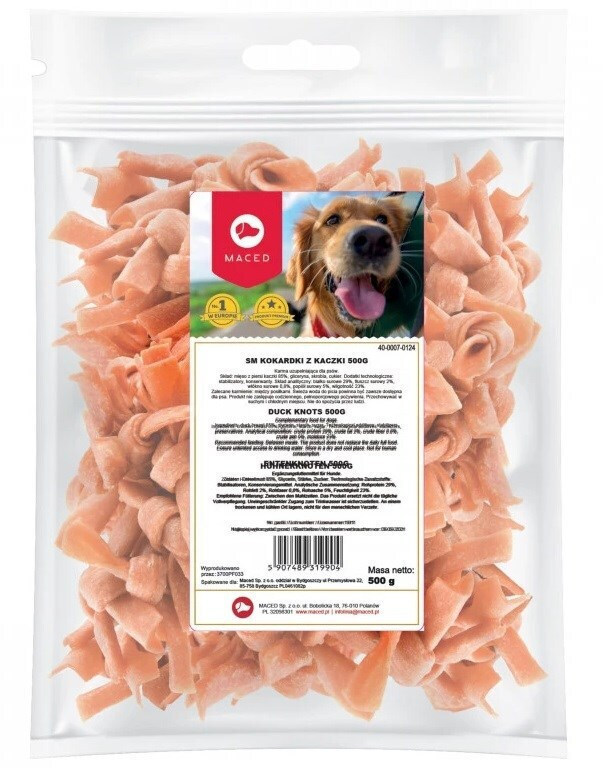 Maced Knots Dog Treat Λιχουδιά για Κουτάβια Μικρόσωμων Φυλών χωρίς Γλουτένη με Πάπια 500gr
