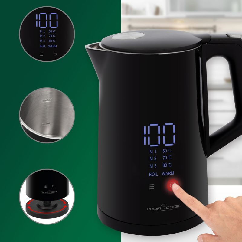 20230523112440_6910eec8 Profi Cook 501243 1.7lt με Ισχύ 2200W Μαύρος - Image 7