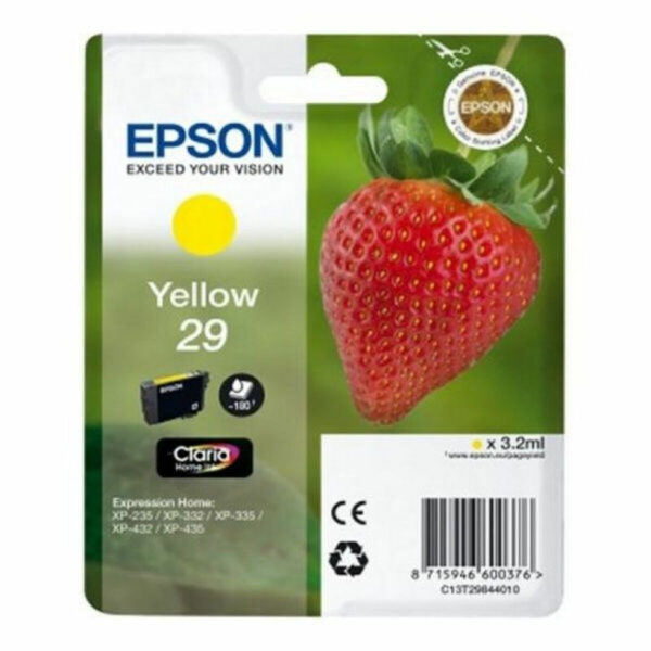 Epson 29 Γνήσιο Μελάνι Εκτυπωτή InkJet Κίτρινο (C13T29844022)