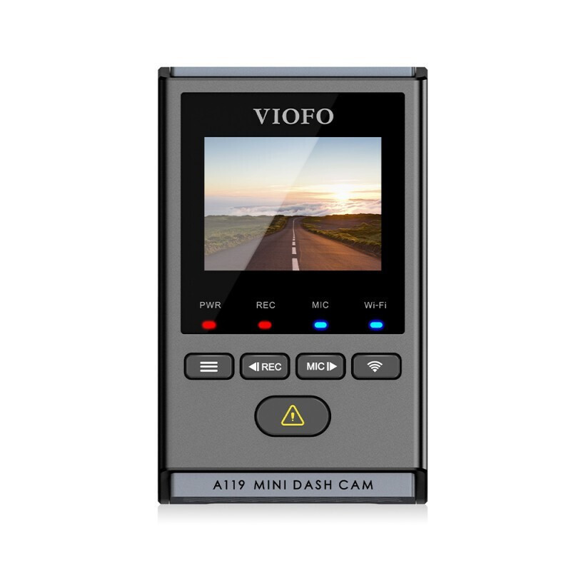 Viofo A119 Mini 2 Κάμερα DVR Αυτοκινήτου 1440P με Οθόνη 1.5" WiFi, GPS για Παρμπρίζ με Αυτοκόλλητο