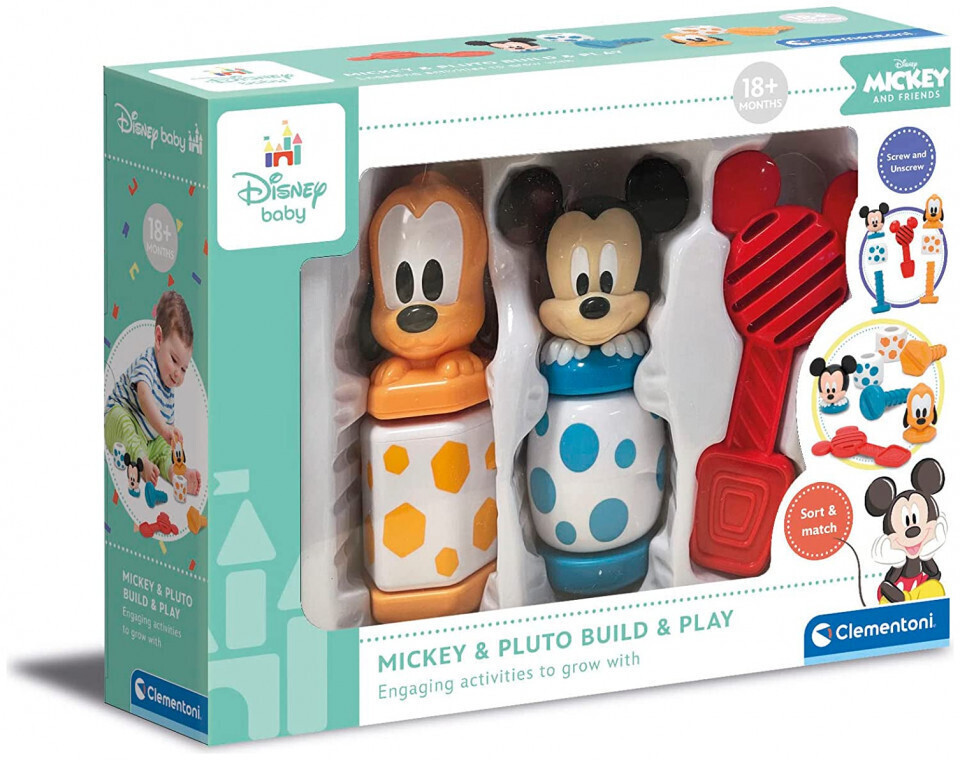 Baby Clementoni Mickey & Pluto Build & Play για 18+ Μηνών - Image 1