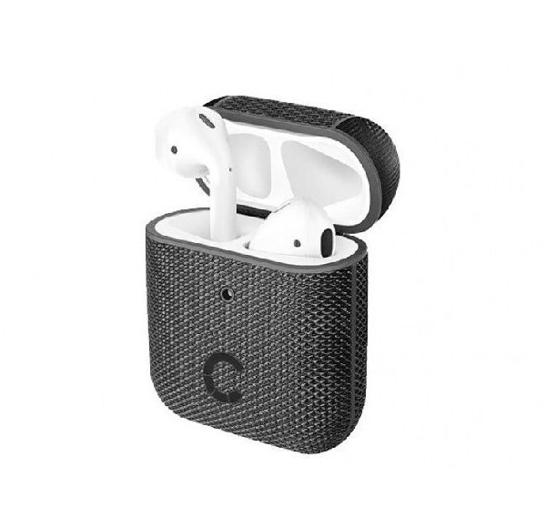 Cygnett Tekview Θήκη Υφασμάτινη σε Μαύρο χρώμα για Apple AirPods 1 / AirPods 2
