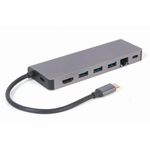 Cablexpert USB-C Docking Station με HDMI 4K PD Ethernet (A-CM-COMBO5-05)