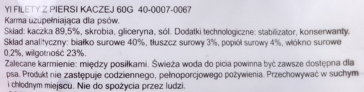 Maced Breast Fillets Λιχουδιές Σκύλου με Πάπια 60gr - Image 2