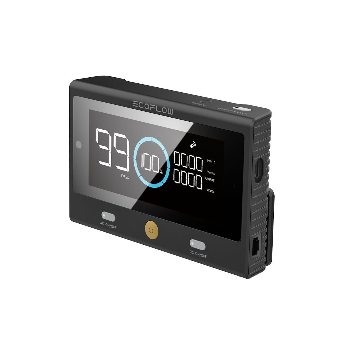 EcoFlow Smart Ενδιάμεσος Διακόπτης Bluetooth σε Μαύρο Χρώμα