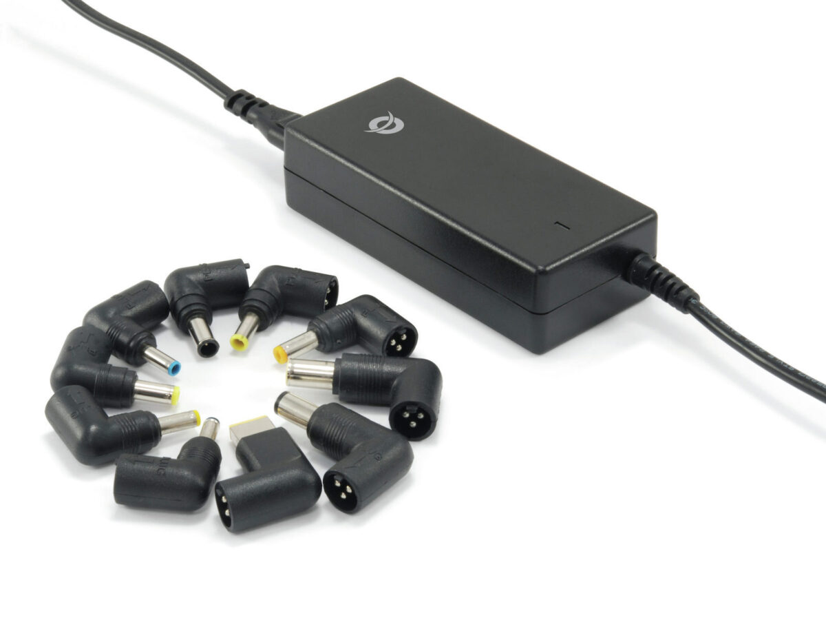 Conceptronic Universal Φορτιστής Laptop 65W με Αποσπώμενο Καλώδιο Τροφοδοσίας και με σετ βυσμάτων - Image 1