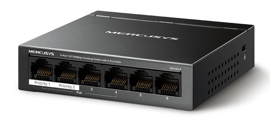 Mercusys MS106LP v1 Unmanaged L2 PoE+