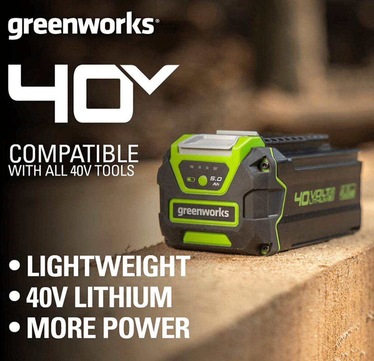 Greenworks Μπαταρία Εργαλείου 40V G40B5 - Image 3