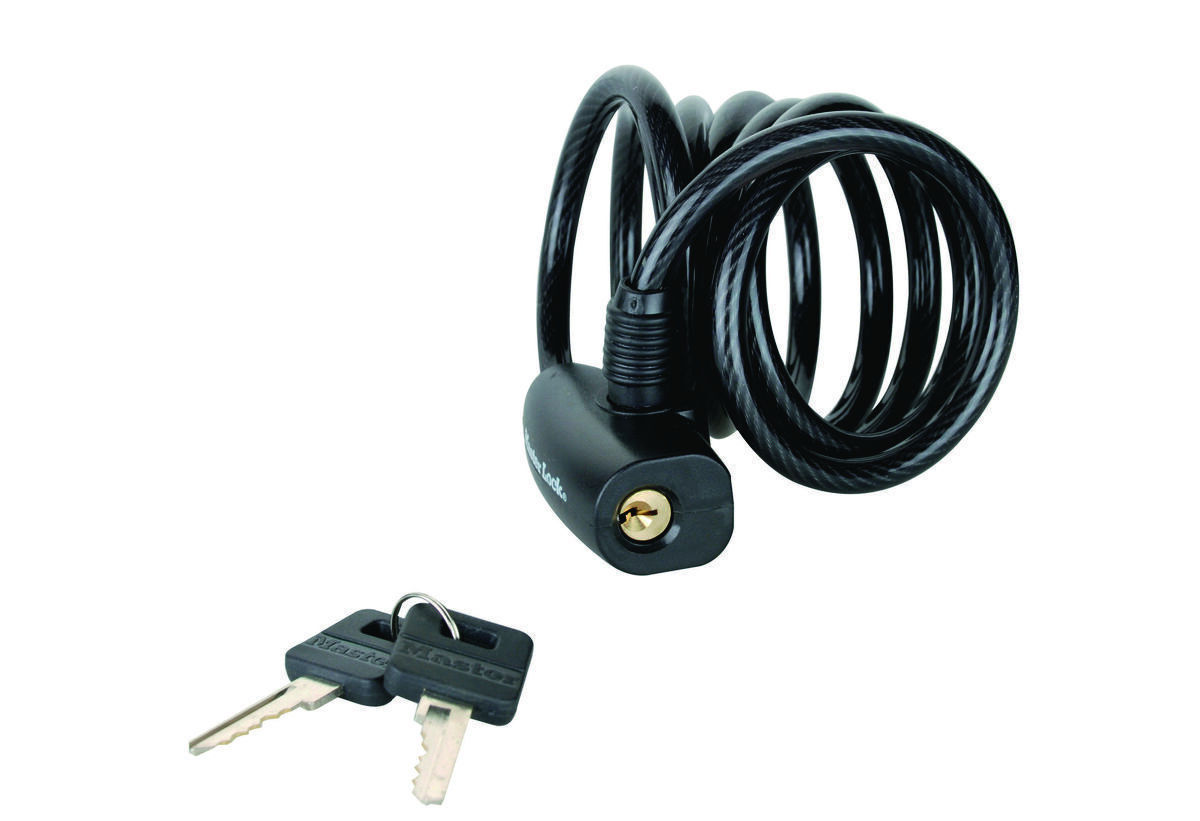 Master Lock Κλειδαριά Ποδηλάτου Κουλούρα με Κλειδί Μαύρη