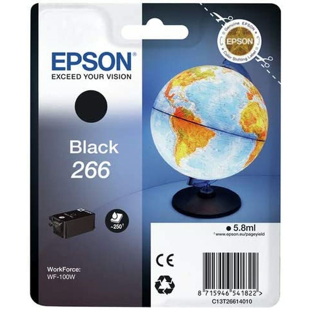 Epson Γνήσιο Μελάνι Εκτυπωτή InkJet Μαύρο (C13T26614020)