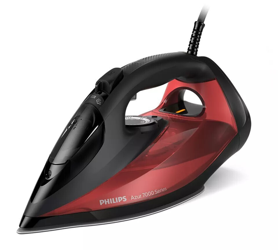 Philips DST7022/40 2800W με Συνεχόμενη Παροχή Ατμού 50gr/min Black/Red