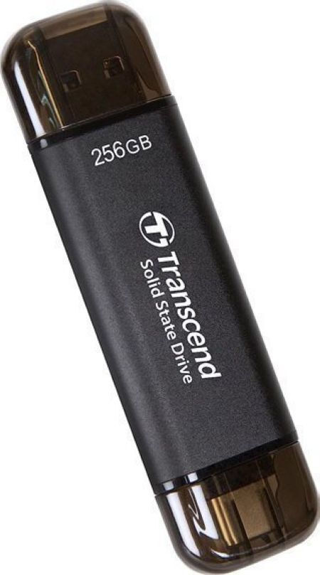 Transcend ESD310C 256GB USB 3.2 SSD USB-C Μαύρο - Image 1