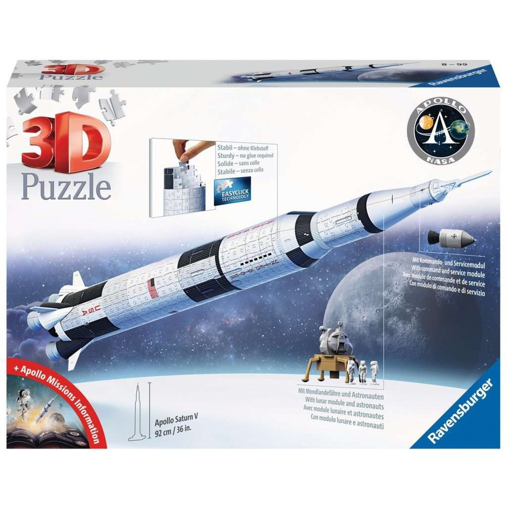 Puzzle Apollo Saturn V Rocket 3D 440 Κομμάτια