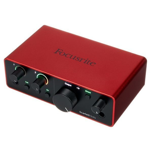 Focusrite Εξωτερική Επαγγελματική Κάρτα Ήχου Scarlett Solo 4th Gen Συνδεσιμότητα USB για PC