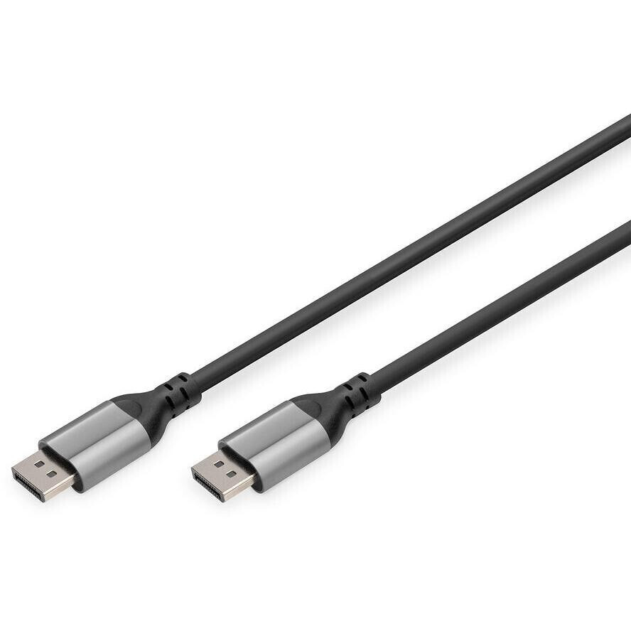 Digitus Cable DisplayPort male - DisplayPort male 1m Μαύρο (DB-340105-010-S)