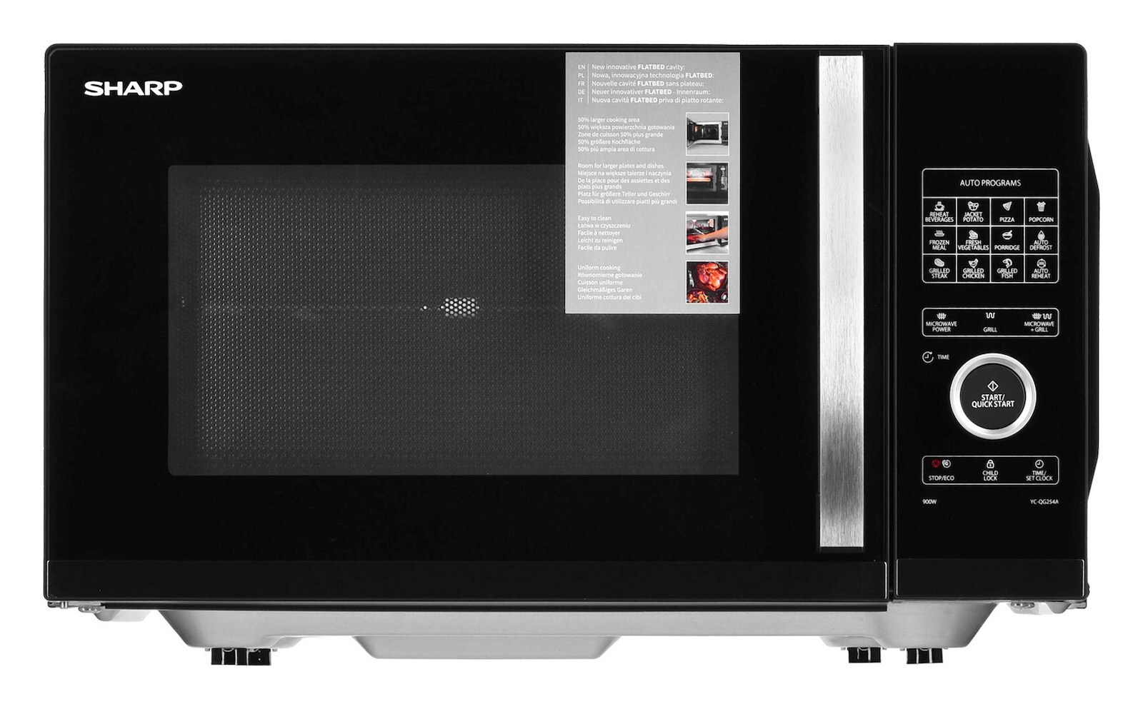 Sharp YC-QG254AE-B 25lt Μαύρος