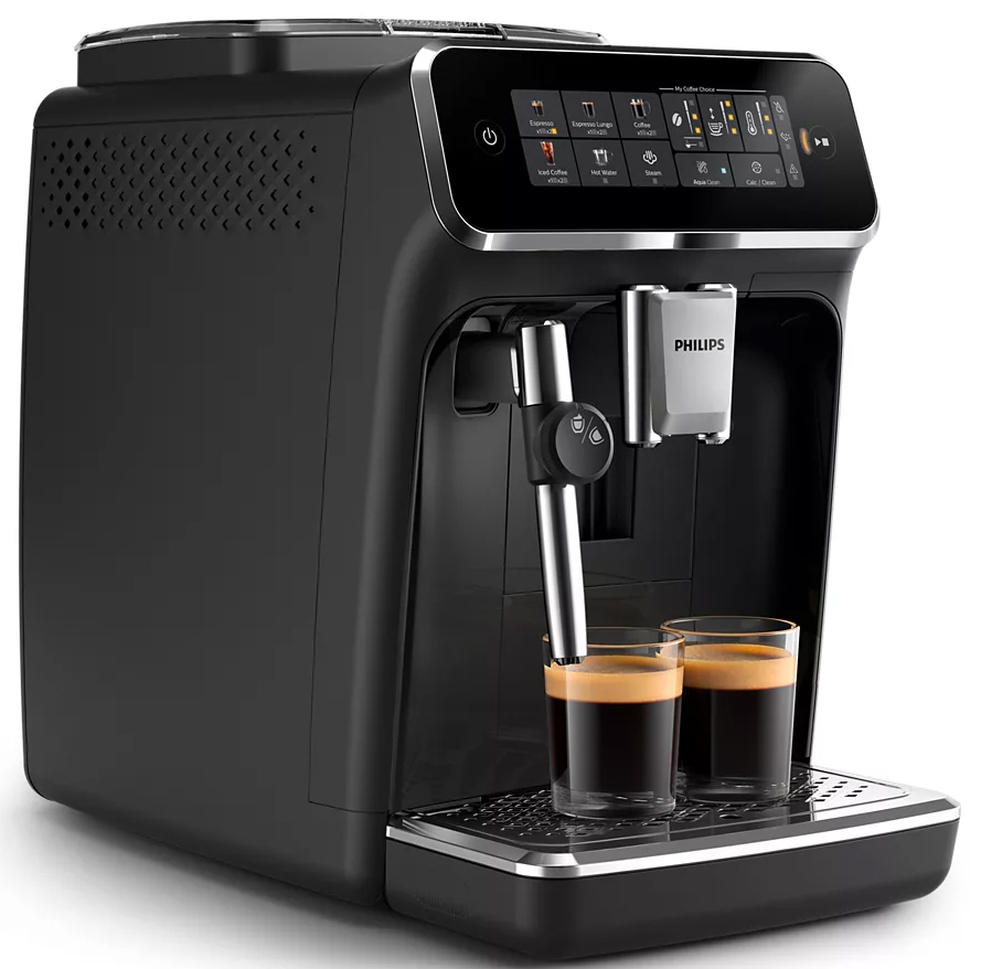 Philips Series 3300 Αυτόματη Μηχανή Espresso 1500W Πίεσης 15bar με Μύλο Άλεσης Μαύρη